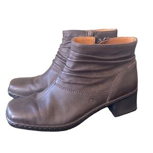 Joseph Seibel Bella Brown Leather Ankle Booties Size 36